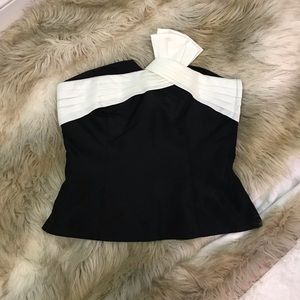 White house black market strapless top